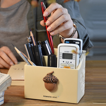 Porch key living room coffee table desktop mobile phone remote control storage box creative sundries cosmetics lipstick finishing box