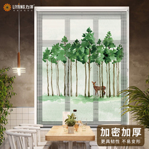 Louver Curtain aluminum alloy bathroom office kitchen waterproof shading expansion type non-hole Nordic INS