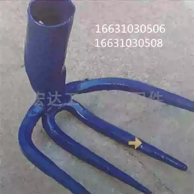 Factory direct sales four-tooth rake to clean up road slag special rake railway tools spot