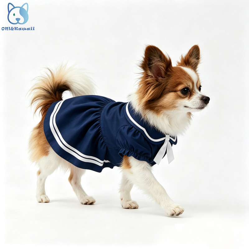 Pet Dog Clothes Summer Thin Style School Skirt Chihuahua Teddy Bear Small Dog Pet Clothes