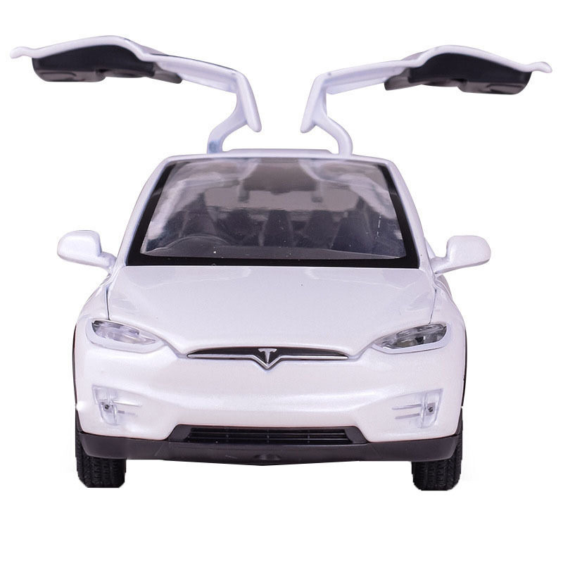 American original plant Tesla 1:18 car TESLAMODELXP100DSUV1:18 alloy car model HX
