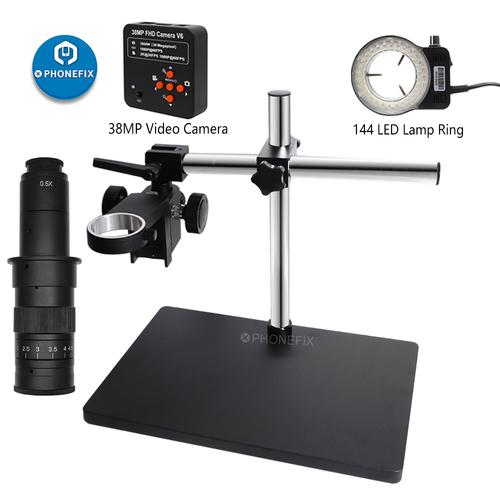 Microscope universal adjustment bracket crossarm universal lever focusing machine upright post extension of lever rotation use