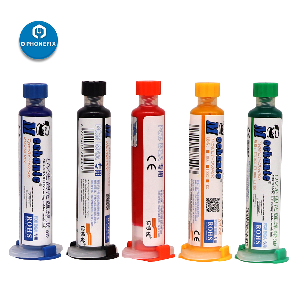 Maintenance Guy Green Oil Photoresists Welding Black Oil UV Purple Light Curing With Resistance Welding BGA PCB Breadboard Special Protective Paint