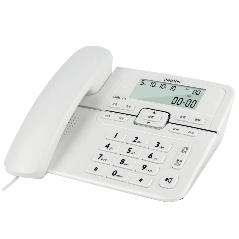 Philips CORD118 телефон дом коммуникации офис фиксированная домашняя телефонная линия домашний телефон 2026 новая модель