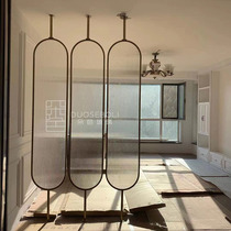 Modern minimalist style corridor aisle Changhong glass partition Guangzhou factory direct clip wire glass entrance screen