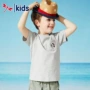 Red Dragon Children Wear 2019 New Summer Boy Short Short Cute Casual Tops Thoải mái Cotton Trẻ em Áo thun ngắn - Áo thun áo thun cộc tay cho bé