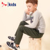 trẻ em màu đỏ mùa thu mặc mới cậu bé giản dị quần Hàn Quốc phiên bản của thời trang childrens quần trong quần kaki trẻ lớn. 