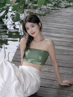 新款夏季傣族民族服装女装泰国旅游度假抹胸裙子影楼演出显瘦艺考