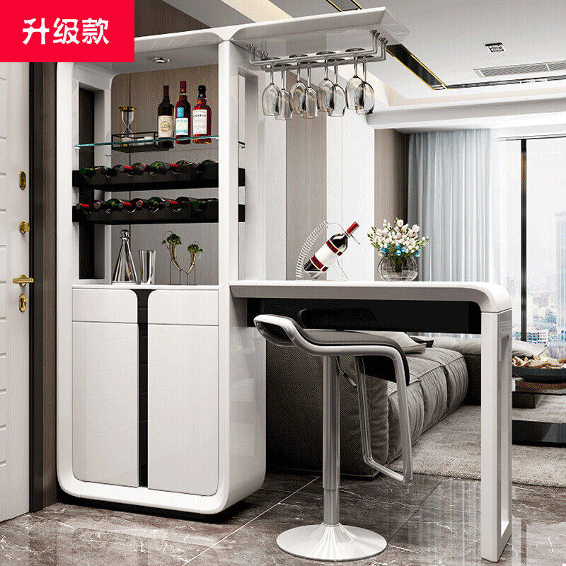 客厅吧台隔断吧台柜玄关柜屏风酒柜现代简约烤漆隔断柜间厅柜客厅