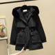 Paige Women's Winter 2022 New Explosive Fur Coat Fur Integrated Mid-length Detachable Padded Cotton Clothes