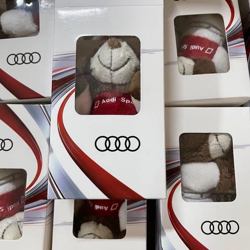 Audi Bear Keychain Racing Bear Keychain Teddy Bear Doll Backpack Mobile Phone Pendant Men's and Women's Car Decoration Toy