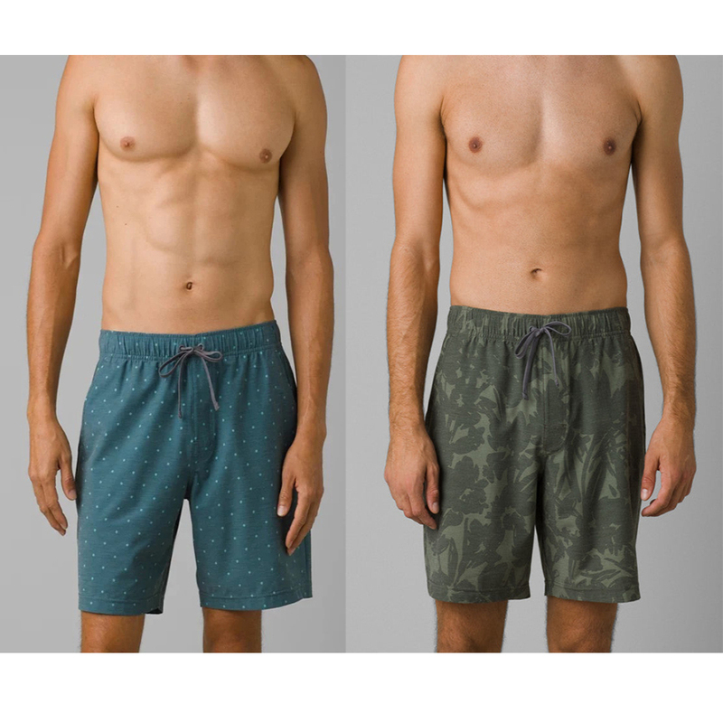 Mzk Men's Drawstring Elastic Waist Casual Short Beach Pants Casual Pants