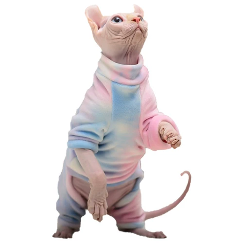 Momo Pet Cat Одежда осенью и зимой, теплая безволочная одежда для кошачьего кошачья, серебряная лиса бархат четырех