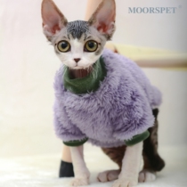 MOMO Devin clothes without hairy cat clothes Sfinks kitty winter bifacial suede with undercoat thickened and warm