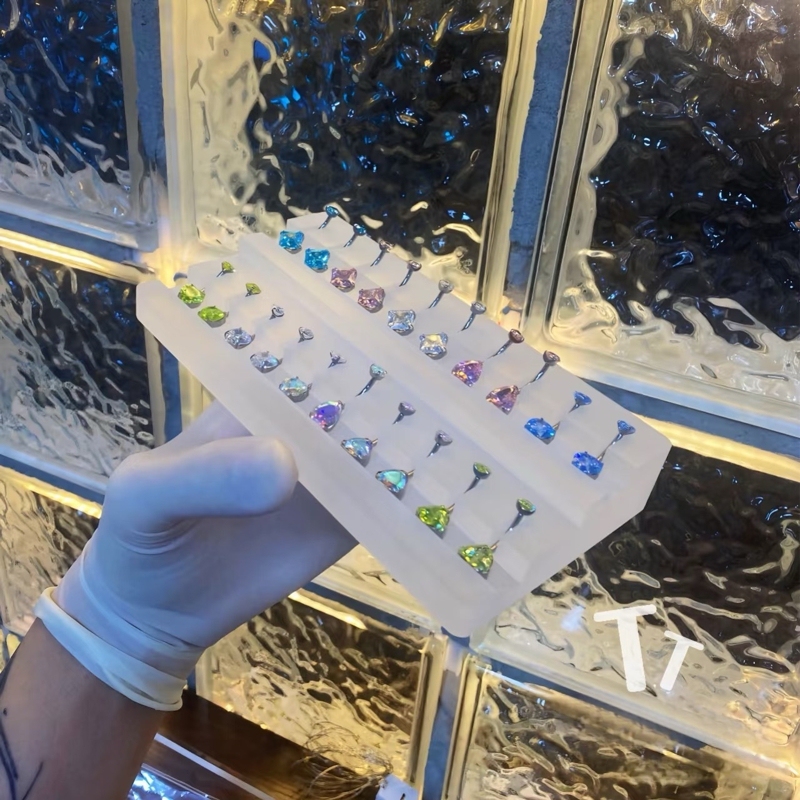 10 Slots, 20 Slots, 30 Slots Navel Piercing Display Stand Acrylic Display Stand Frosted White Model Frosted Black Model Transparent Model 10 Slots, 20 Slots, 30 Slots Navel Piercing Display Stand Acrylic Display Stand Frosted White Model Frosted Black Model Transparent Model