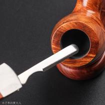 Three-piece cigarette knife set stainless steel cigarette knife press rod and needle three-in-one multi-functional pipe cleaning tool accessories