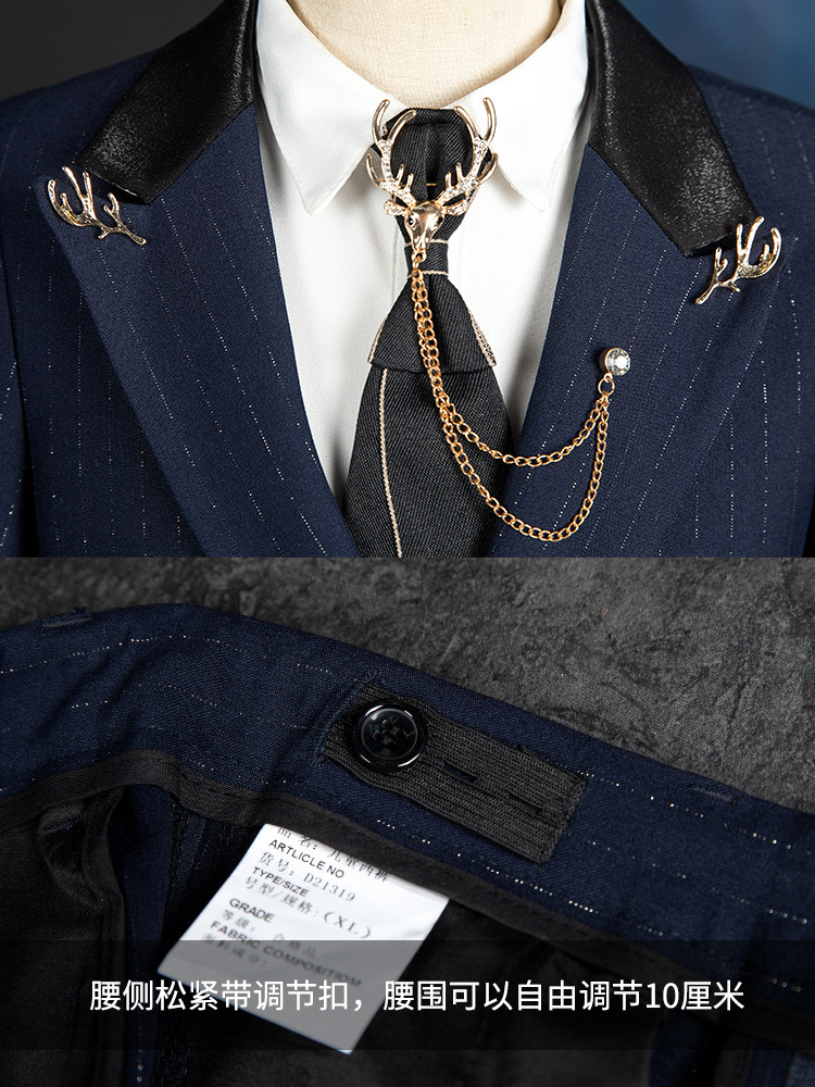 Children's Suit Set, Stylish British-Style Boys' Flower Boy Formal Wear, Runway Show Small Suit, Host Outfit, Piano Performance Attire