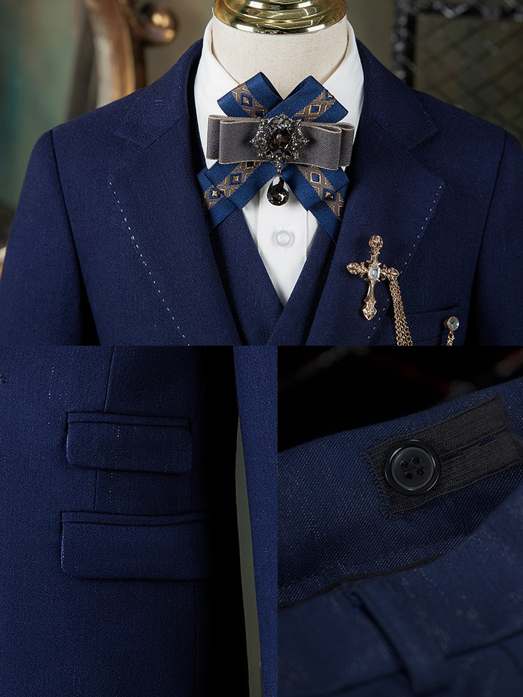 Children's Suit, Boy's Formal Suit, 2025 New Runway Show, Flower Boy, Handsome Little Suit, Host, Piano Performance Outfit