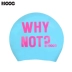 Mũ bơi HOOG nữ không thấm nước không đầu dài tóc thời trang silicone bảo vệ tai thiết bị bơi nam mũ bơi chuyên nghiệp - Mũ bơi 	mũ bơi dễ thương Mũ bơi