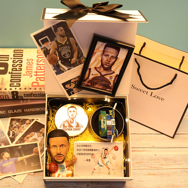 Birthday gift Curry hand-made bracelet model Kobe decoration basketball star surrounding doll doll for boys