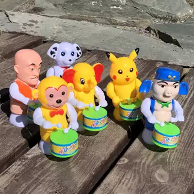 Up the chain, wind, children's toys, bear, baby elephant, drum, toy, small animal, knock toy, gift