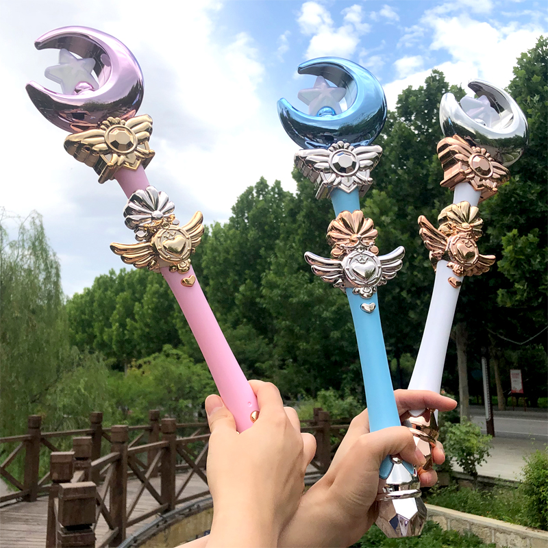 Children Princess Luminous Toys Wonder Woman's magic wand Bara cheerleader Little Magic Fairy Scepter Girl 520 Gift