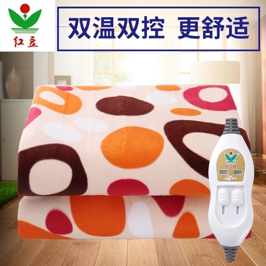 Red bean electric blanket double-controlled safe home radiation-free single student dormitory 1.8m electric mattress