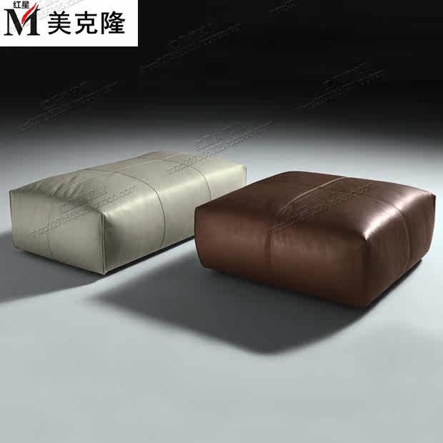 Nordic leather sofa stool rice white pier cloakroom stool bench long line bedstool bench bench