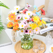 Small daisy simulation flower small fresh wild chrysanthemum chrysanthemum bouquet living room decoration pavilion plant indoor fake flower