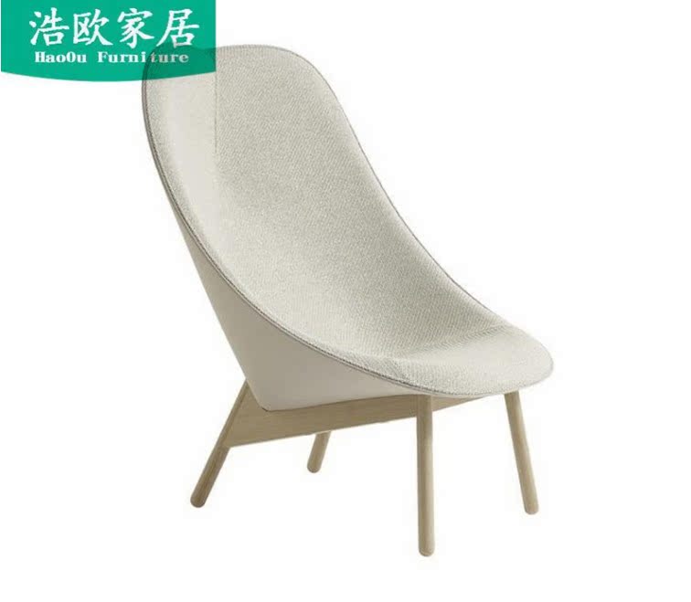 Designer fiberglass simple modern leisure chair petal chair love-shaped fan-shaped creative modeling chair single chair