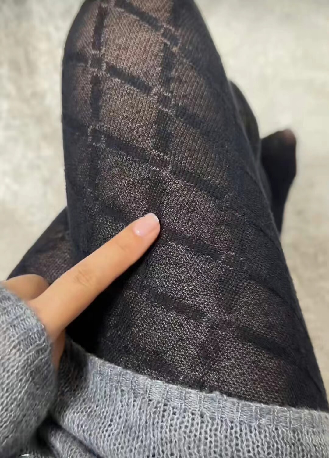 колготки / чулки дна 意大利女式连裤袜 秋冬新款保暖菱格纹打底袜 calzedonia官方保暖裤袜
