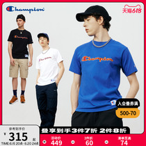 Champon champion short sleeve T-shirt 2022 Summer new official web lover clothing pure cotton loose street white