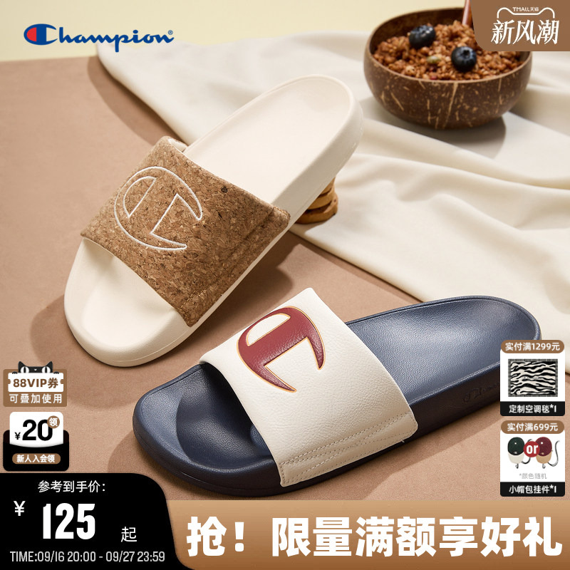 Champion Couple Slippers Summer Women's Outdoor Slip-On Sandals Beach Shoes Casual Sandals Men's Slide C Champion Couple Slippers Summer Women's Outdoor Slip-On Sandals Beach Shoes Casual Sandals Men's Slide C