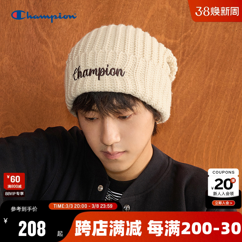 チャンピオン チャンピオン ニット帽 メンズ 2024冬新作 パイルハット 暖かい ベニウール 帽子 トレンディ クール カジュアル