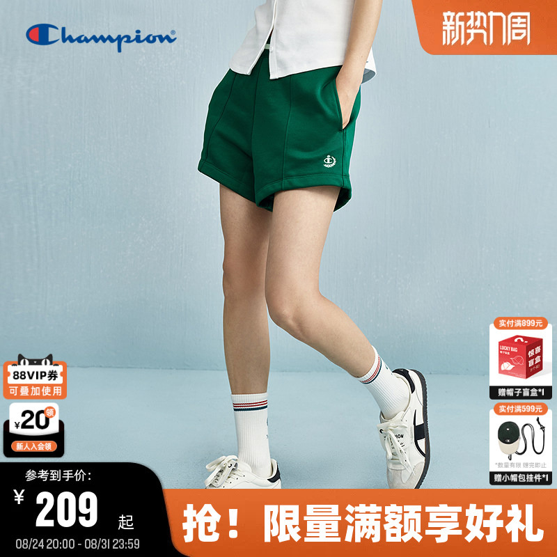 Champion Women's Shorts 2025 Summer New College Style Sports Pants American Trendy Short Sweatpants Hot Pants