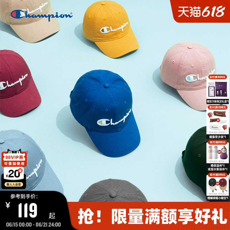 Champion Baseball Cap Couple 26 Summer New Casual Peaked Cap Men's Red American Sports Cap Women's Champion Baseball Cap Couple 26 Summer New Casual Peaked Cap Men's Red American Sports Cap Women's