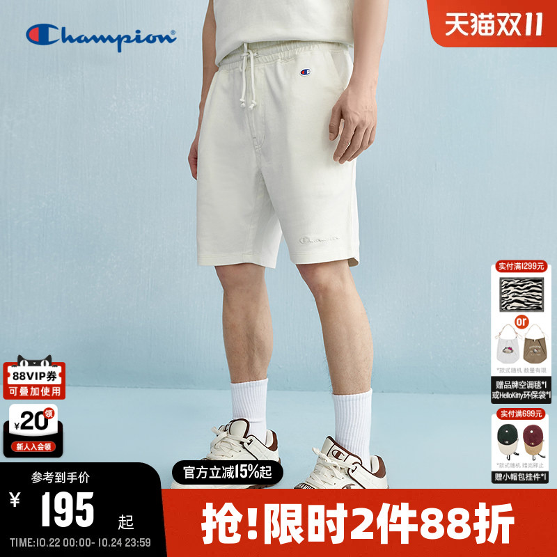 Champion Men's Shorts 2025 Summer New Style Five-Point Casual Sweatpants Washed Vintage Style Women's Trendy Brand
