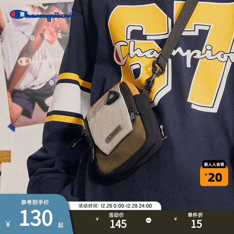 Champion Champion Single Shoulder Bag Men's Autumn Winter Small Shoulder Bag Oxford Cloth Fashion Functional Diagonal Satchel Sports Purse-Taobao