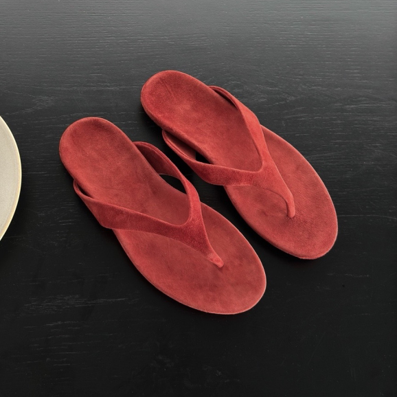 Wanqian Brand Unbranded High-Gloss Sheepskin Flip-Flops, Soft-Soled Comfortable Outdoor Thong Sandals, Non-Slip Women's Slippers