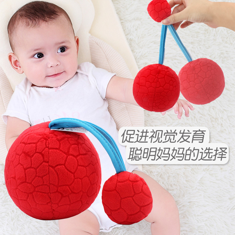 Baby tracking training 0 to 3 months 5 Vision Red ball baby 2 Hand grip Red grip toy 4 Puzzle 6 Early education
