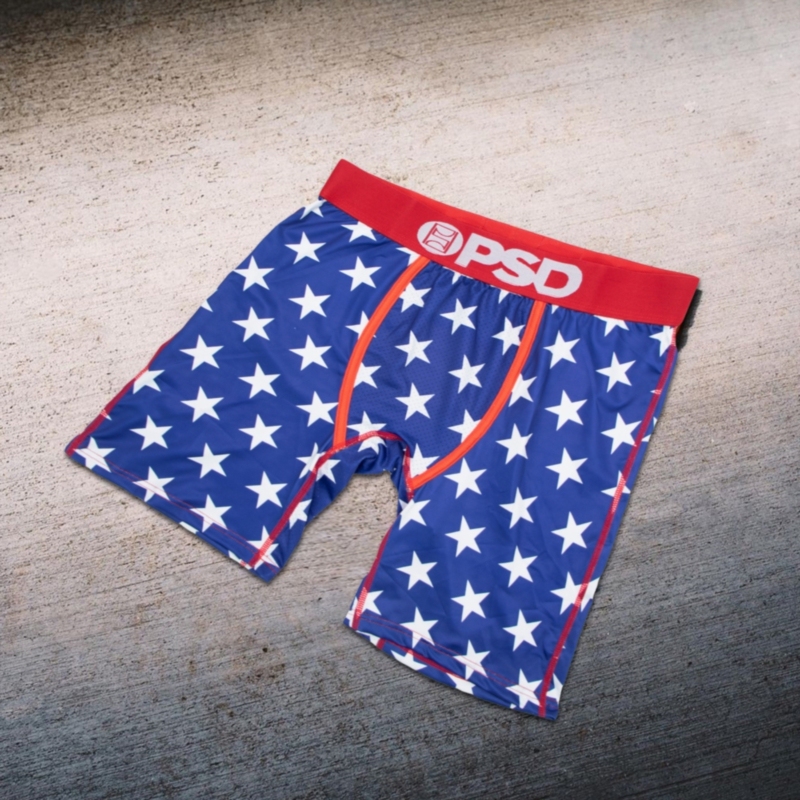 Psd American Style Men's Quick-Drying Popular Knit Comfortable Printed Extended Boxer Briefs Sports Underwear