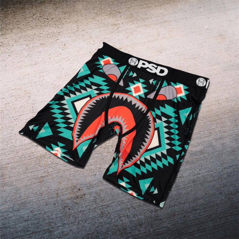 Psd American Style Trendy Men's Quick-Drying Popular Knit Comfortable Printed Extended Boxer Briefs Sports Underwear Psd American Style Trendy Men's Quick-Drying Popular Knit Comfortable Printed Extended Boxer Briefs Sports Underwear