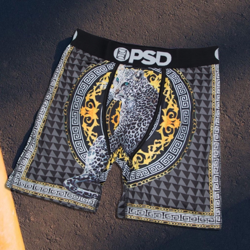 Psd American Trendy Brand Men's Breathable Popular Casual Pants Four-Corner Sports Extended Mid-Waist Underwear Men's Swimming Trunks