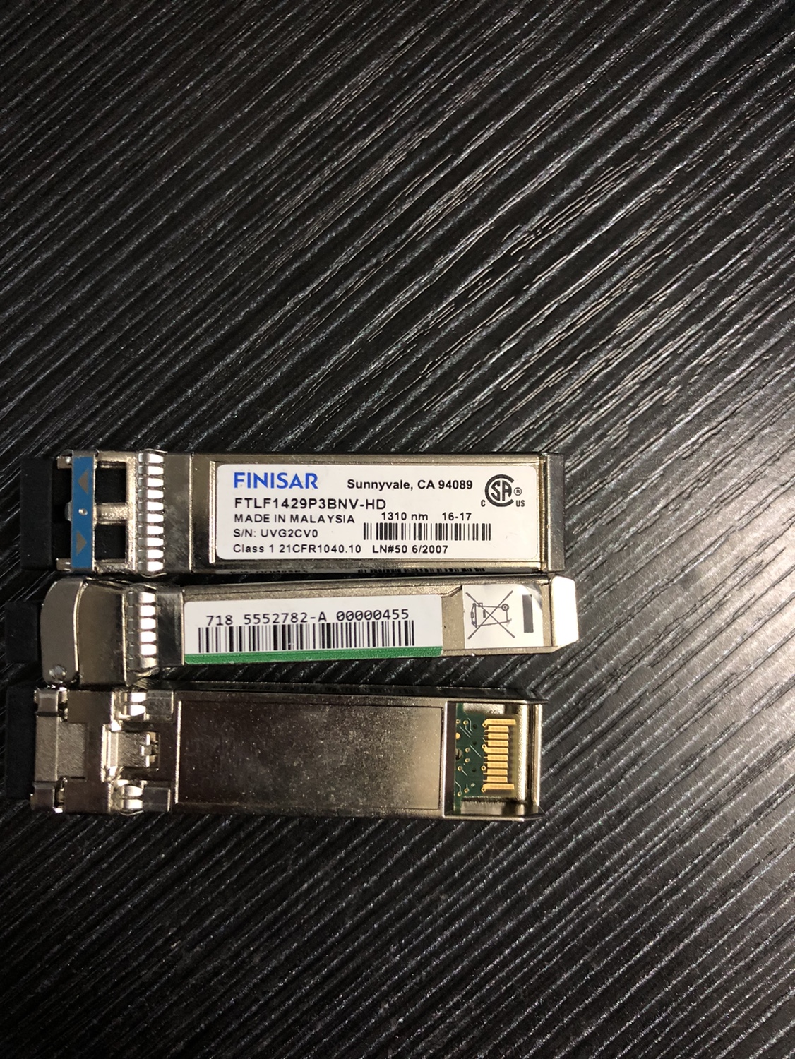 FTLF1429P3BNV-HD5552782-A16GB 10KM Single Module Module Module HDS