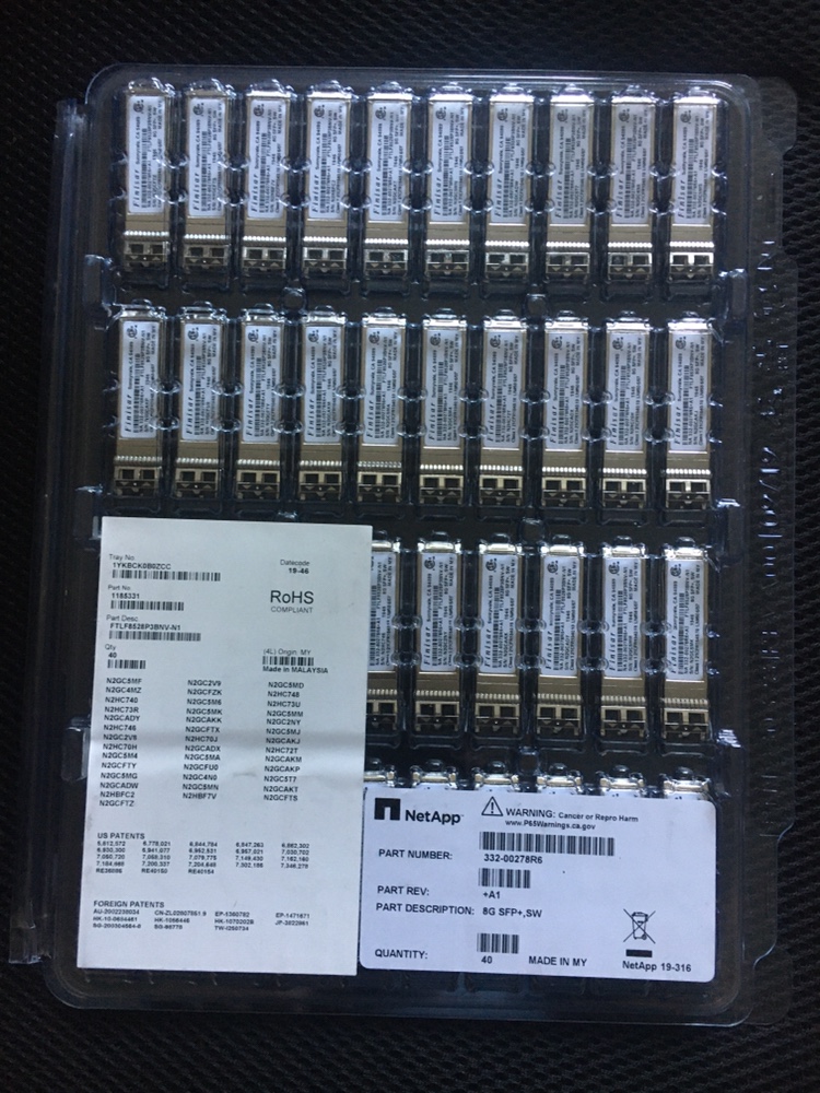 NetApp X6588-R6 46-25002-02 A FTLF8528P3BCV-LS 8Gb Multimode Module Module Module Module Module Module Module