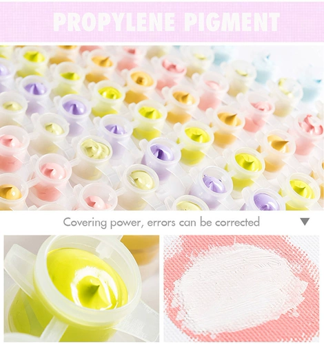 Акриловая краска по номерам, мультяшная картина маслом, изображение номера