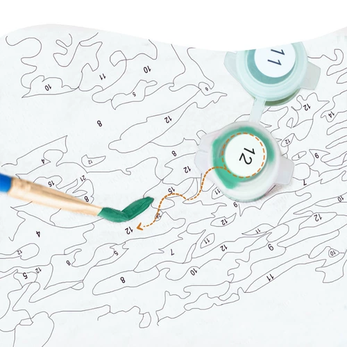 Краска по номерам животные слоны кошачьи масляные наборы