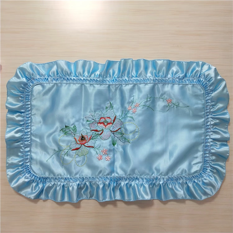 Vintage satin thêu gối bay ký túc xá đơn gối đặt gối cưới quà tặng satin mềm - Gối trường hợp