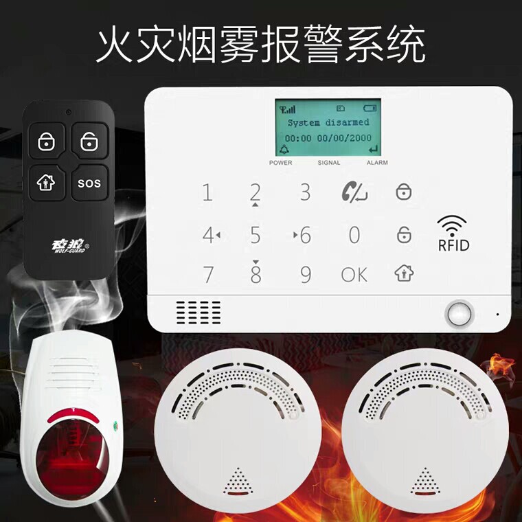 Night Wolf Affiliate Remote Network Smoke Alarm Home Fire Alarm Independent Smoke Sensation Detector