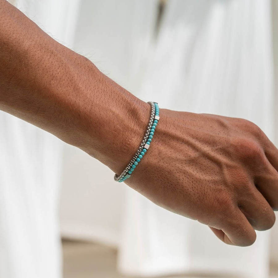 turquoise multi bead bracelet – fashion ethnic style jewelry for women